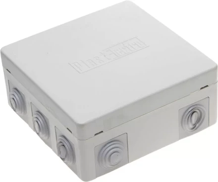 Коробка распределительная СВЕТОЗАР для наружного монтажа, макс. напряжение 400В, IP 54, 8 вводов, 125х125х50мм SV-54959 купить в Ноябрьске