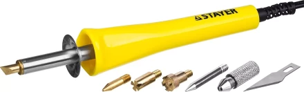 Прибор STAYER &quot;MASTER&quot; для выжигания, пайки, резки с набором насадок, 6шт 45221 купить в Ноябрьске