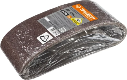 Лента шлифовальная бесконечная ЗУБР &quot;СТАНДАРТ&quot; на тканевой основе, для ЛШМ, P40, 100х610мм, 5 шт 35343-040 купить в Ноябрьске