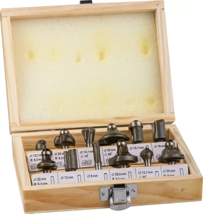 Набор STAYER Фрезы по дереву, 12шт 2992-H12 купить в Ноябрьске