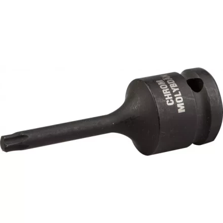 Торцовая головка KRAFTOOL "INDUSTRIE QUALITAT" ударная (1/2"), TORX, Cr-Mo, фосфатированная, T40 27952-40_z01 купить в Ноябрьске