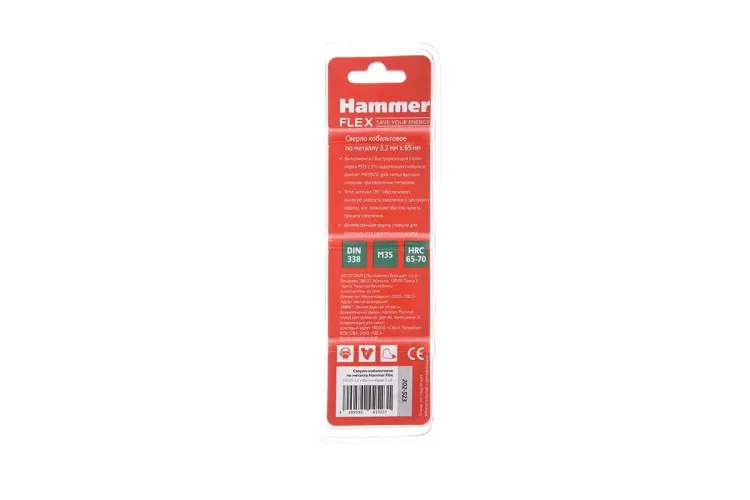 Сверло по металлу HAMMER Ф3.2х65мм (DR CO) купить в Ноябрьске