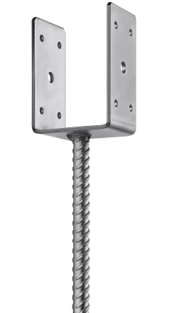 ЗУБР ОС-U, 81 x 120 x 60 мм, U-образное основание столба (310286-080) купить в Ноябрьске