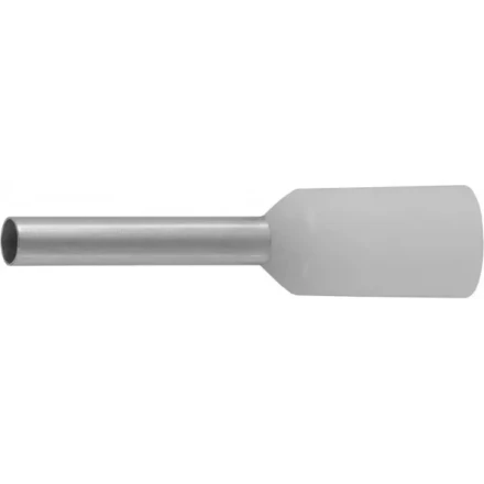 Наконечник СВЕТОЗАР штыревой, изолированный, для многожильного кабеля, белый, 0,75 мм2, 25шт 49400-07 купить в Ноябрьске