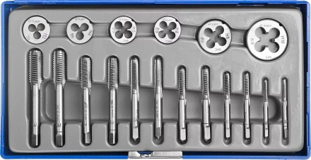 Набор ЗУБР &quot;МАСТЕР&quot; с металлорежущим инструментом, в пластиковом боксе 18 предметов 28120-H18 купить в Ноябрьске