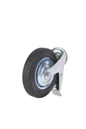 Колесо поворотное SCtB 80 200 мм резина с болтом и тормозом (F) 1027181 купить в Ноябрьске