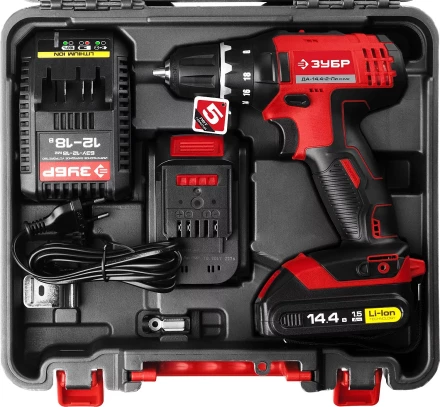 Дрель-шуруповерт 2 АКБ ДА-14.4-2-Ли КНМ2 серия МАСТЕР купить в Ноябрьске