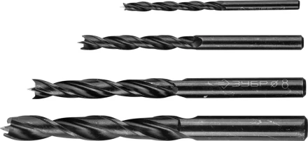 ЗУБР. Набор сверл по дереву, 4шт, 4-6-8-10 мм 29421-H4 купить в Ноябрьске