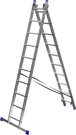 Лестница ЗУБР универсальная, двухсекционная со стабилизатором, 10 ступеней 38821-10 купить в Ноябрьске