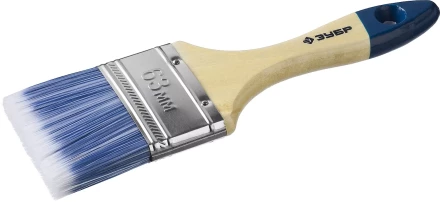 Кисть плоская  ЗУБР &quot;АКВА-МАСТЕР&quot;, искусственная щетина, деревянная ручка, 63мм 4-01007-063 купить в Ноябрьске