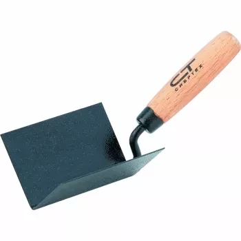 Кельма угловая, 110 х 75 х 75 мм, стальная, для внутренних углов, буковая ручка  СИБРТЕХ 86309 купить в Ноябрьске