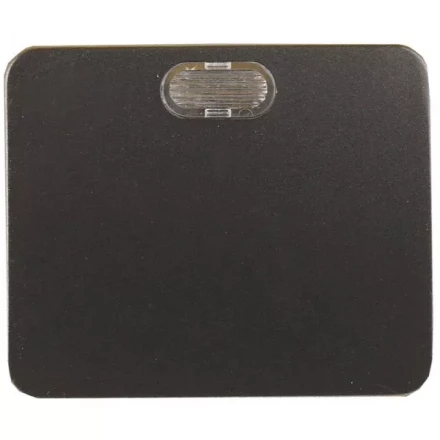 Выключатель СВЕТОЗАР "ГАММА" с подсветкой, одноклавишный, без вставки и рамки, цвет темно-серый металлик, 10A/~250B SV-54131-DM купить в Ноябрьске