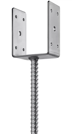 ЗУБР ОС-U, 91 x 120 x 60 мм, U-образное основание столба (310286-090) купить в Ноябрьске