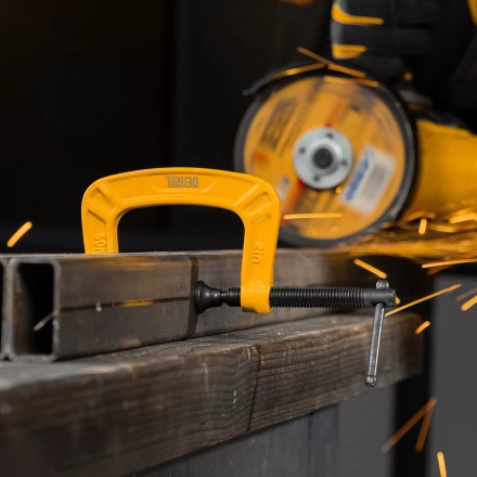 Струбцина G-образная Denzel, усиленная, 50 мм, 20641 купить в Ноябрьске