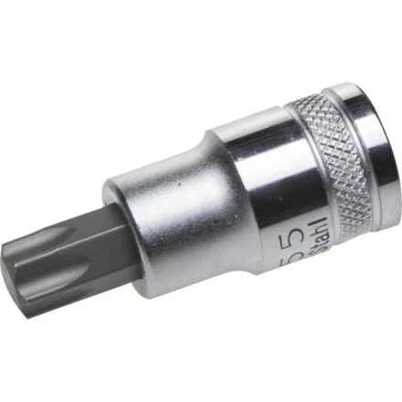 Торцовая бита-головка KRAFTOOL &quot;INDUSTRIE QUALITAT&quot;, материал S2, TORX, сатинированная, 1/2&quot;, Т55 27905-55_z01 купить в Ноябрьске