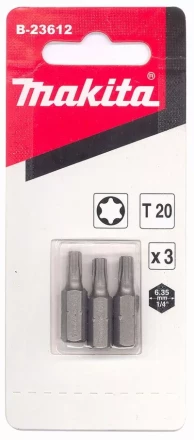Биты Makita Тоrх Т20 25мм 3шт (B-23612) купить в Ноябрьске