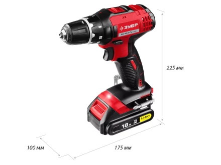 Дрель-шуруповерт 2 АКБ ДА-18-2-Ли КНМ2 серия МАСТЕР купить в Ноябрьске