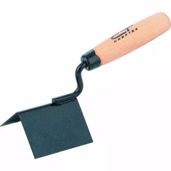 Кельма угловая, 80 х 60 х 60 мм, стальная, для внешних углов, буковая ручка  СИБРТЕХ 86311 купить в Ноябрьске