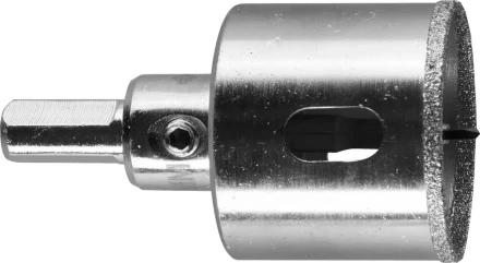 Коронка ЗУБР алмазная в сборе по кафелю, керамике с центрирующим сверлом и имбусовым ключом, зерно 60, 40мм 29850-40 купить в Ноябрьске