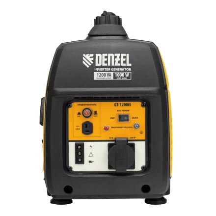 Генератор инверторный Denzel GT-1200iS, 1.2 кВт, 230 В, бак 2.4 л, закрытый корпус, ручной старт купить в Ноябрьске