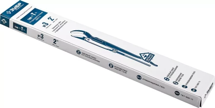 Ключ трубный рычажный ЗУБР &quot;ПРОФЕССИОНАЛ&quot;, изогнутые губки, цельнокованый, Сr-V, № 3,  2&quot; 27337-3_z01 купить в Ноябрьске