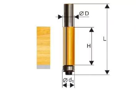 Фреза кромочная прямая ф12,7х13мм хв. 8мм Энкор 46162 46162 купить в Ноябрьске
