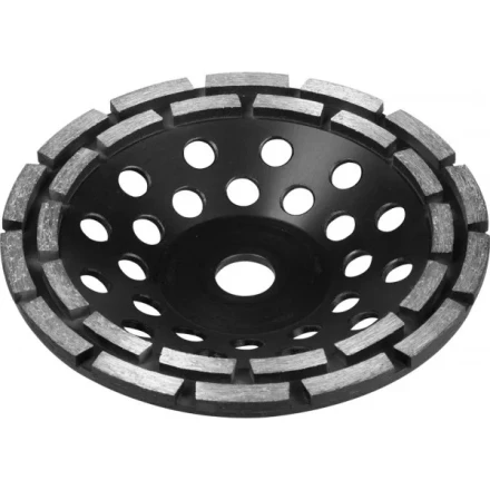 Чашка ЗУБР алмазная сегментная двухрядная, высота 22,2мм, 180мм 33372-180 купить в Ноябрьске