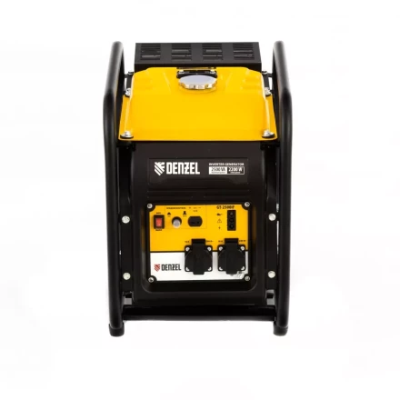 Генератор инверторный GT-2500iF, 2.5 кВт, 230 В, бак 5 л, открытый корпус, ручной старт Denzel 94704 купить в Ноябрьске