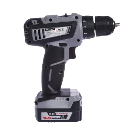 Аккумуляторная дрель-шуруповерт ИНТЕРСКОЛ ДА-14,4ЭР Li-ion АПИ (2 х 1,5Ач) купить в Ноябрьске