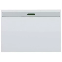 Выключатель СВЕТОЗАР "ЭФФЕКТ" проходной, с эффектом свечения, одноклавишный, без вставки и рамки, белый, 10A/~250B SV-54438-W