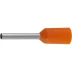 Наконечник СВЕТОЗАР штыревой, изолированный, для многожильного кабеля, оранжевый, 0,5 кв. мм, 25шт 49400-05 купить в Ноябрьске