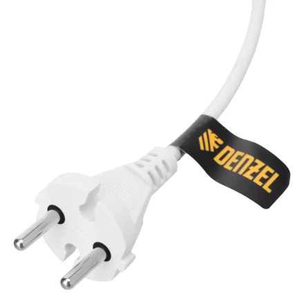 Шнур сетевой Denzel Energy Series, ПВС, 1,5 м, 2 x 1 мм, с неразборной вилкой, белый, 3 м, 37660 купить в Ноябрьске