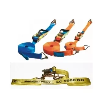 Ремни для стяжки груза Magnus-Profi р-н 8 тонн L=8 метра лента 60 мм с крюками купить в Ноябрьске