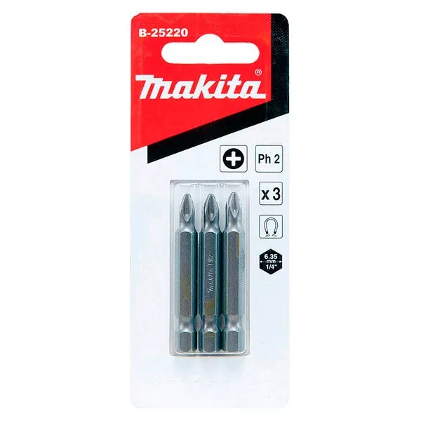 Биты Makita PH2 50мм 3шт (B-25220) купить в Ноябрьске