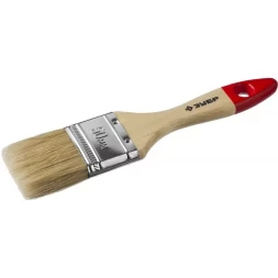 Кисть плоская  ЗУБР &quot;УНИВЕРСАЛ-МАСТЕР&quot;, натуральная щетина, деревянная ручка, 50мм 4-01003-050