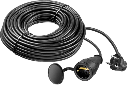 ЗУБР КГ-325-Ш, КГ, 3 х 2.5 мм2, 30 м, IP44, 4000 Вт, силовой удлинитель-шнур, Профессионал (55017-30) купить в Ноябрьске