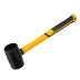Киянка резиновая, 225 г, черная, фибергласовая рукоятка c TPR покрытием Denzel 11143 купить в Ноябрьске