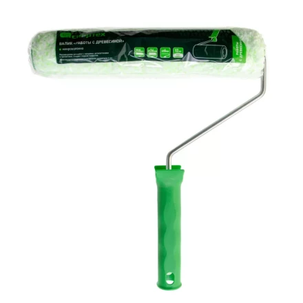 Валик &quot;Работы с древесиной&quot;, 250 мм, ворс 12 мм, D - 36 мм, D ручки - 6 мм, микроволокно Сибртех 80252 купить в Ноябрьске