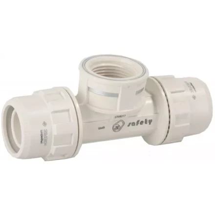 Тройник ЗУБР &quot;ШиреФит&quot; переходной &quot;штуцер с гайкой - внутренняя резьба - штуцер с гайкой&quot;, 26мм-3/4&quot;-26мм 51502-26-3/4-26 купить в Ноябрьске