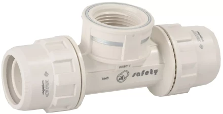 Тройник ЗУБР &quot;ШиреФит&quot; переходной &quot;штуцер с гайкой - внутренняя резьба - штуцер с гайкой&quot;, 26мм-3/4&quot;-26мм 51502-26-3/4-26 купить в Ноябрьске