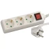 Удлинитель СВЕТОЗАР электрический с заземлением, выключателем, евро, с защитными шторками, 3 гнезда, 5м SV-55035-5 купить в Ноябрьске