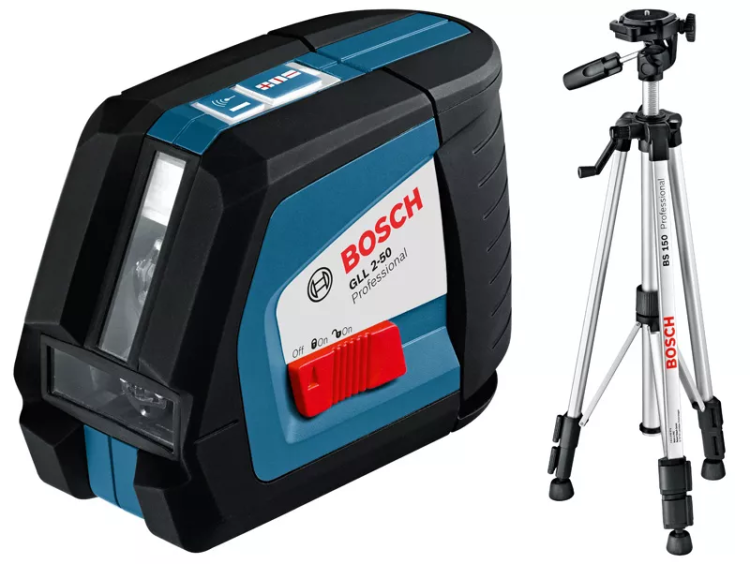 Нивелир лазерный Bosch GLL 2-50 + штатив BS 150 купить в Ноябрьске