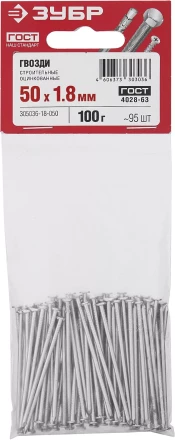 Гвозди строительные оцинкованные ГОСТ 4028-63 пакет серия МАСТЕР купить в Ноябрьске