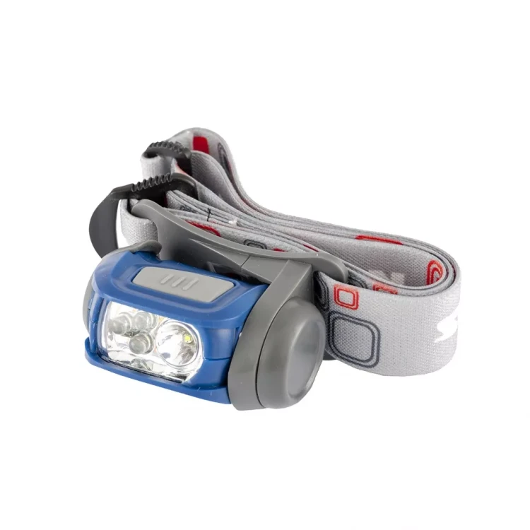 Фонарь налобный Sport ABS пластик CREE XP-E LED 3 Вт 120 Лм + 3 эко Led 8-18 часов 3хААА Stern 90569 купить в Ноябрьске
