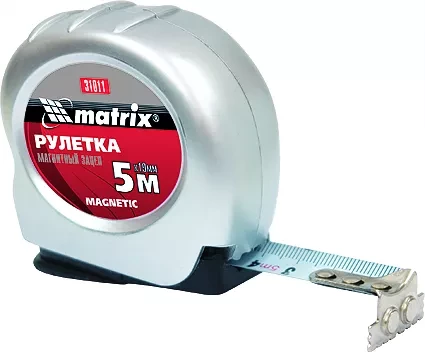 Рулетка Magnetic 7,5 м х 25 мм магнитный зацеп  MATRIX 31012 купить в Ноябрьске