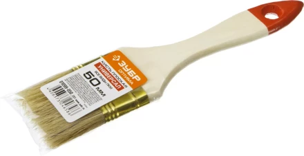 Кисть плоская ЗУБР &quot;УНИВЕРСАЛ-ОПТИМА&quot;, светлая щетина, деревянная ручка, 50мм 01099-050_z01 купить в Ноябрьске