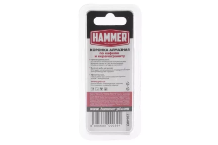 Коронка алмазная HAMMER Ф10х60мм (DHS 10.0*60/5) купить в Ноябрьске