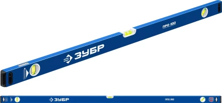 ЗУБР ПРО, 1500 мм, уровень с усиленным профилем, Профессионал (34590-150) купить в Ноябрьске