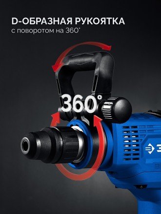 ЗУБР 48 мм, 1400 Вт, АВТ, бесщеточный перфоратор SDS-Max, Профессионал (ЗПМБ-48-1400 ЭВ) купить в Ноябрьске