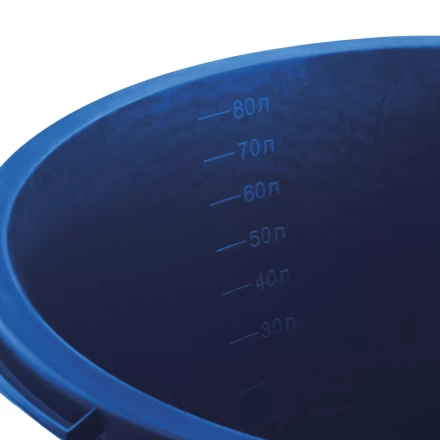 ЗУБР 90 л, первичный высокопрочный пластик, усиленный круглый строительный таз (06094-90) купить в Ноябрьске